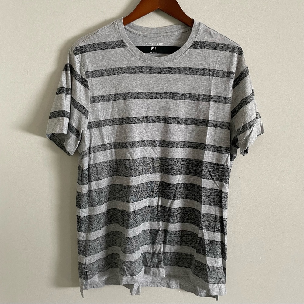 Five Four gray/black striped t-shirt XL